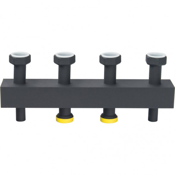 SDG-0016-004002 STOUT Стальной распределительный коллектор 2 отопительных контура. В теплоизоляции DN 25