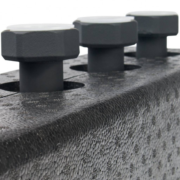 SDG-0016-004002 STOUT Стальной распределительный коллектор 2 отопительных контура. В теплоизоляции DN 25