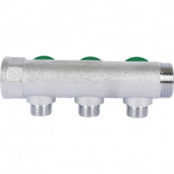 SMB-6849-341203 STOUT Коллектор регулирующий 3/4 , 3 отвода 1/2  плоское уплотнение