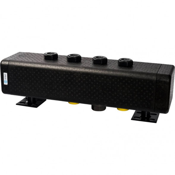 SDG-0016-005002 STOUT Стальной распределительный коллектор 2 отопительных контура. В теплоизоляции DN 32