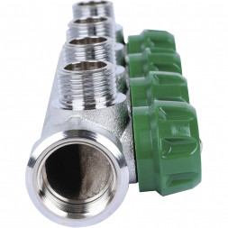 SMB-6849-341204 STOUT Коллектор регулирующий 3/4 , 4 отвода 1/2  плоское уплотнение