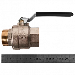 Кран шаровой полнопроходной STOUT ВР/НР ручка рычаг 1 1/2