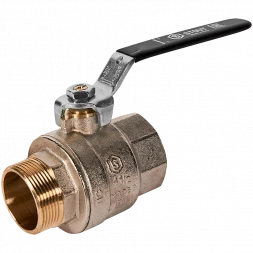 Кран шаровой полнопроходной STOUT ВР/НР ручка рычаг 1 1/2