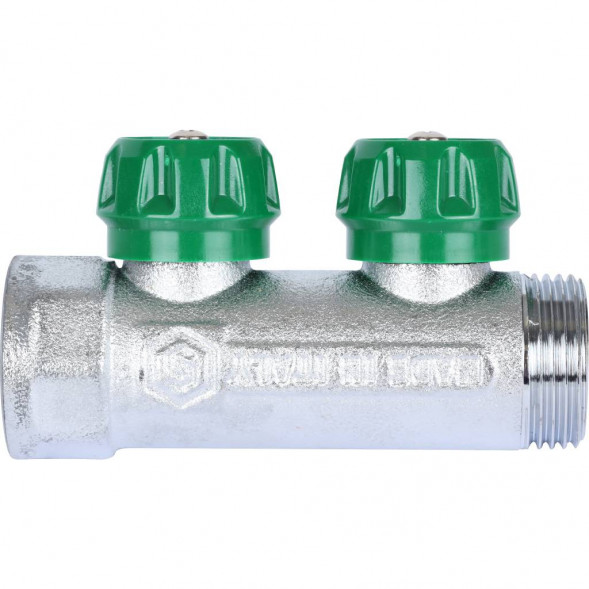 SMB-6849-011202 STOUT Коллектор регулирующий 1 , 2 отвода 1/2  плоское уплотнение