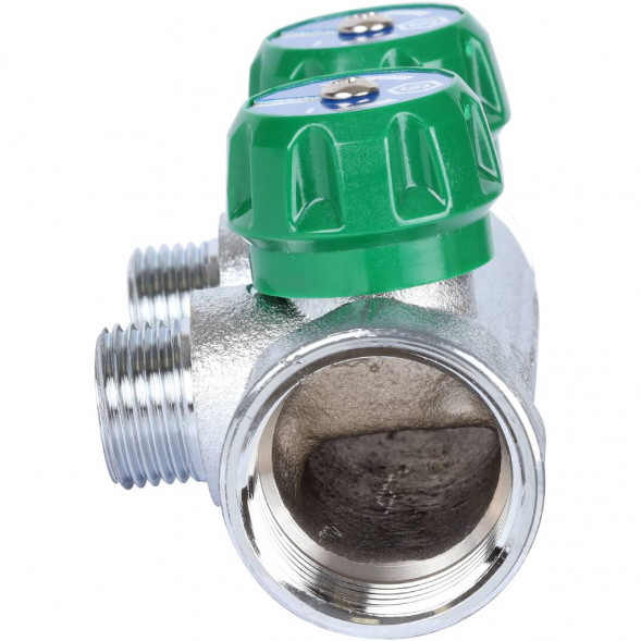 SMB-6849-011202 STOUT Коллектор регулирующий 1 , 2 отвода 1/2  плоское уплотнение