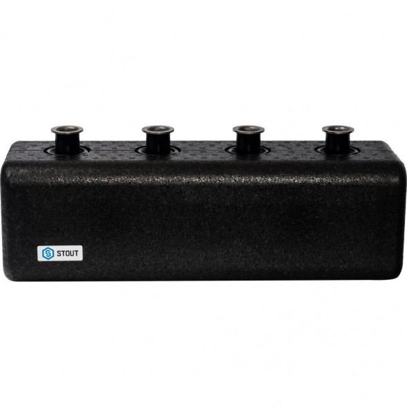 SDG-0018-004002 STOUT Стальной распределительный коллектор 2 отопительных контура с гидравлическим разделителем DN 25
