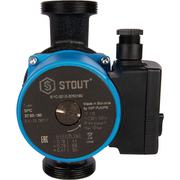 SPC-0010-3260180 STOUT Насос циркуляционный 32/60-180