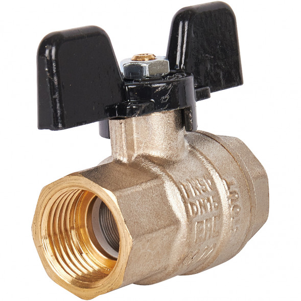 Кран шаровой STOUT полнопроходной, ВР/ВР, ручка бабочка 1/2