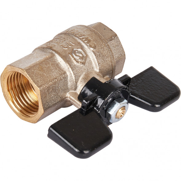 Кран шаровой STOUT полнопроходной, ВР/ВР, ручка бабочка 1/2