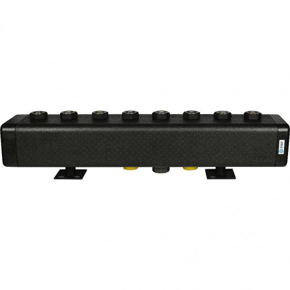 SDG-0016-005004 STOUT Стальной распределительный коллектор 4 отопительных контура. В теплоизоляции DN 32