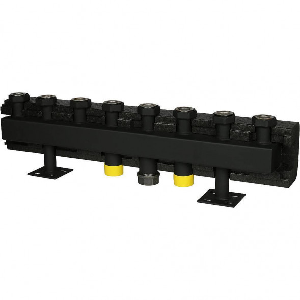 SDG-0016-005004 STOUT Стальной распределительный коллектор 4 отопительных контура. В теплоизоляции DN 32