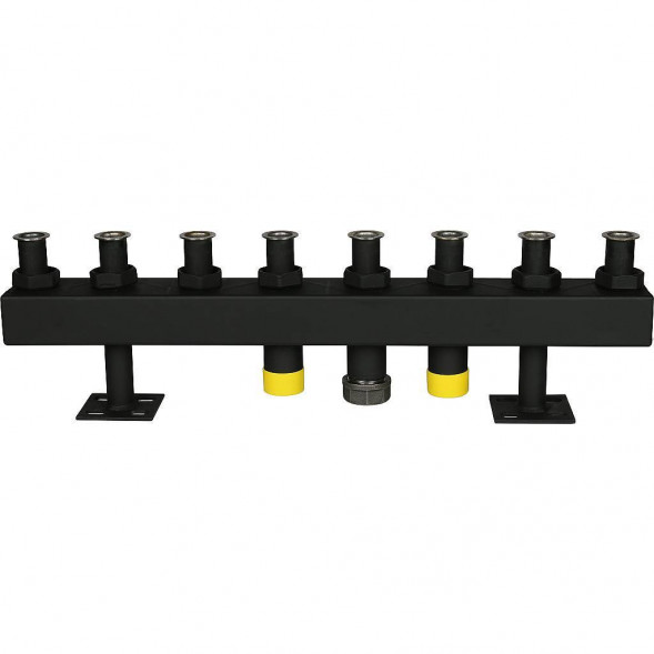 SDG-0016-005004 STOUT Стальной распределительный коллектор 4 отопительных контура. В теплоизоляции DN 32