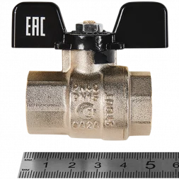 Кран шаровой полнопроходной STOUT ВР/ВР ручка бабочка 1/2