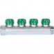 SMB-6849-011204 STOUT Коллектор регулирующий 1 , 4 отвода 1/2  плоское уплотнение
