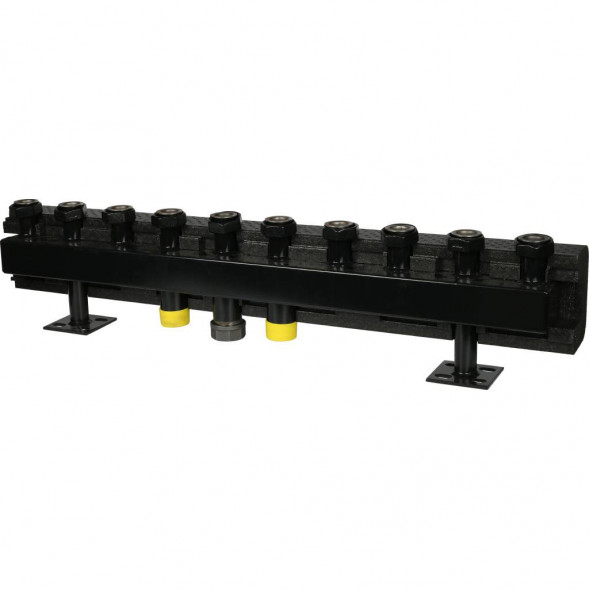 SDG-0016-005005 STOUT Стальной распределительный коллектор 5 отопительных контуров. В теплоизоляции DN 32