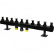 SDG-0016-005005 STOUT Стальной распределительный коллектор 5 отопительных контуров. В теплоизоляции DN 32