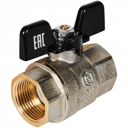 Кран шаровой полнопроходной STOUT ВР/ВР ручка бабочка 3/4