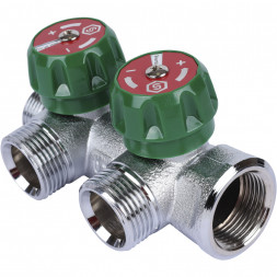 SMB-6850-343402 STOUT Коллектор регулирующий 3/4 , 2 отвода 3/4 ЕК