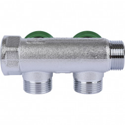 SMB-6850-343402 STOUT Коллектор регулирующий 3/4 , 2 отвода 3/4 ЕК
