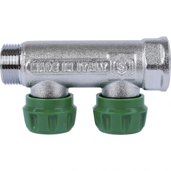 SMB-6850-343402 STOUT Коллектор регулирующий 3/4 , 2 отвода 3/4 ЕК