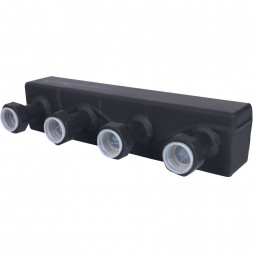 SDG-0016-002502 STOUT Стальной распределительный коллектор 2 отопительных контура. В теплоизоляции DN 20