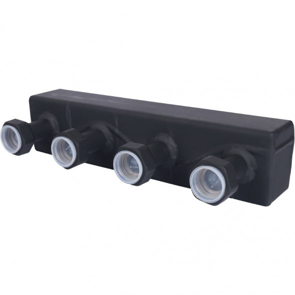 SDG-0016-002502 STOUT Стальной распределительный коллектор 2 отопительных контура. В теплоизоляции DN 20