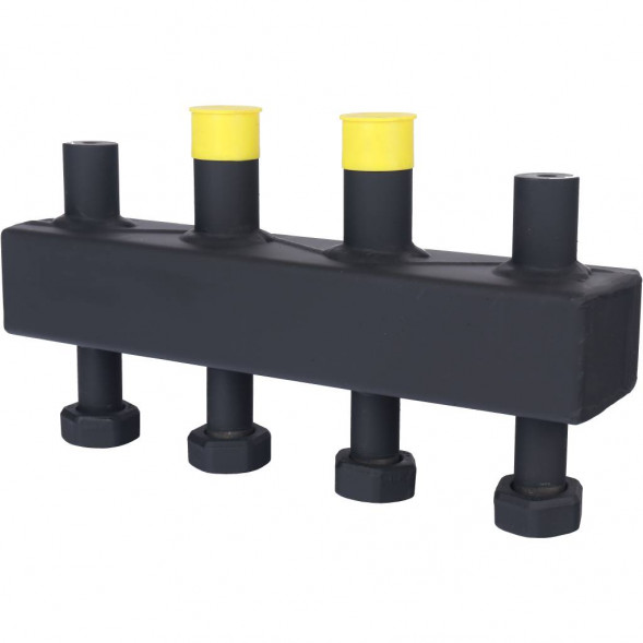 SDG-0016-002502 STOUT Стальной распределительный коллектор 2 отопительных контура. В теплоизоляции DN 20