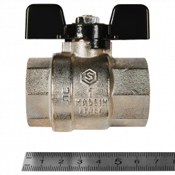 Кран шаровой полнопроходной STOUT ВР/ВР ручка бабочка 1