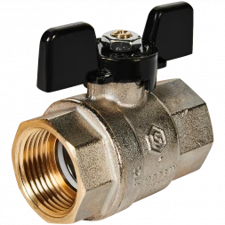 Кран шаровой полнопроходной STOUT ВР/ВР ручка бабочка 1