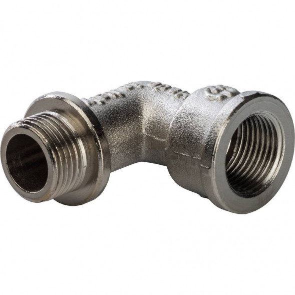 SFT-0016-000038 STOUT Угольник с упором НВ никелированный 3/8 (270024N030300B)