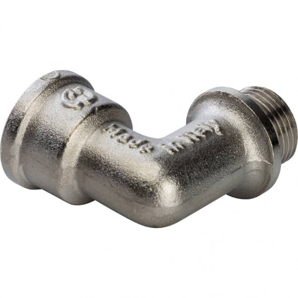 SFT-0016-000038 STOUT Угольник с упором НВ никелированный 3/8 (270024N030300B)