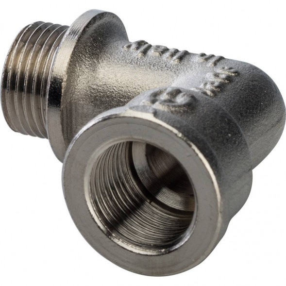 SFT-0016-000038 STOUT Угольник с упором НВ никелированный 3/8 (270024N030300B)