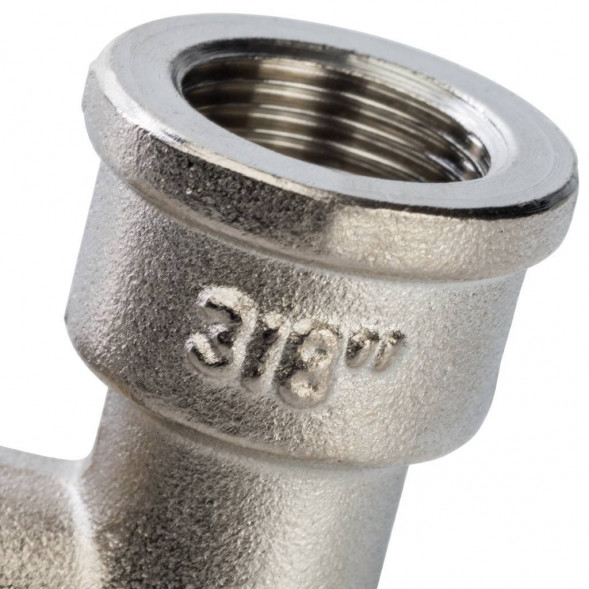 SFT-0016-000038 STOUT Угольник с упором НВ никелированный 3/8 (270024N030300B)