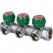 SMB-6850-343403 STOUT Коллектор регулирующий 3/4 , 3 отвода 3/4 ЕК