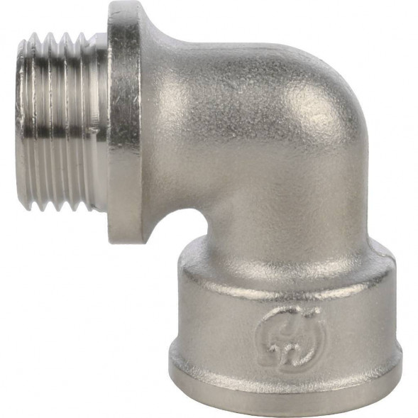 SFT-0016-000012 STOUT Угольник с упором НВ никелированный 1/2 (270024N040400B)