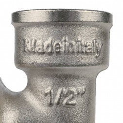 SFT-0016-000012 STOUT Угольник с упором НВ никелированный 1/2 (270024N040400B)