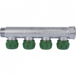 SMB-6850-343404 STOUT Коллектор регулирующий 3/4 , 4 отвода 3/4 ЕК