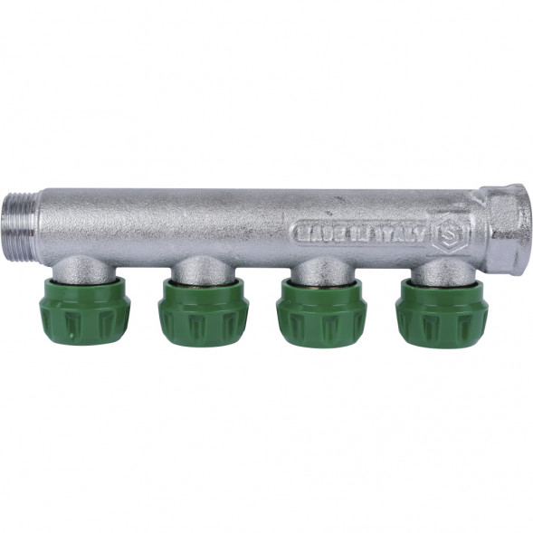 SMB-6850-343404 STOUT Коллектор регулирующий 3/4 , 4 отвода 3/4 ЕК