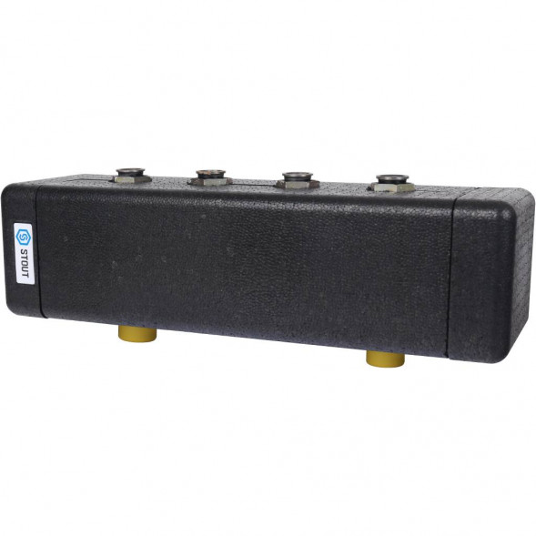 SDG-0018-002502 STOUT Стальной распределительный коллектор 2 отопительных контура с гидравлическим разделителем DN 20