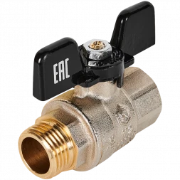 Кран шаровой полнопроходной STOUT ВР/НР ручка бабочка 1/2