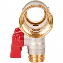 SMB 6210 011202 STOUT Коллектор с шаровыми кранами 1 , 2 отвода 1/2  (красные ручки) (6200R6N1004R2B)