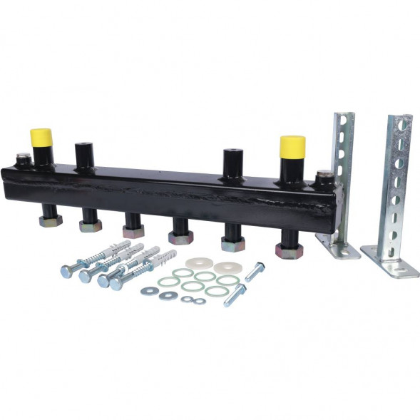 SDG-0018-002503 STOUT Стальной распределительный коллектор 3 отопительных контура с гидравлическим разделителем DN 20