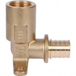 SFA-0032-002012 STOUT Угольник настенный с длинным нарезным патрубком 20-Rp 1/2  для труб из сшитого полиэтилена аксиальный (340023H042057B)