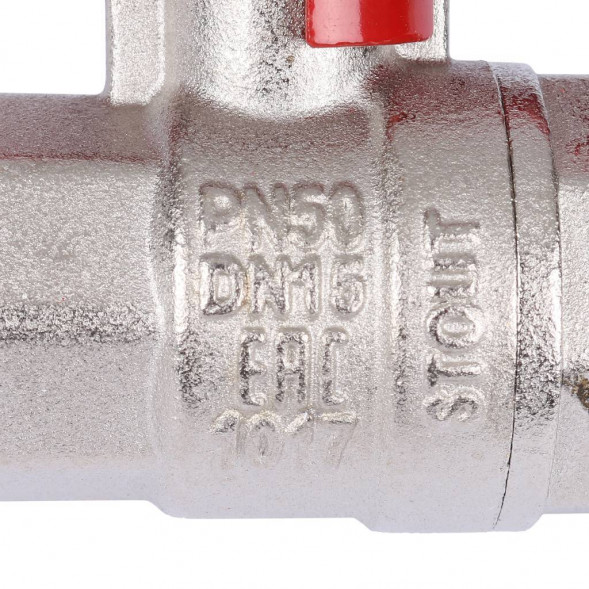 Кран шаровой полнопроходной STOUT с американкой , ВР/НР, ручка бабочка 1/2 (EPDM)