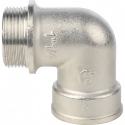 SFT-0016-000114 STOUT Угольник с упором НВ никелированный 1 1/4 (270024N121200B)