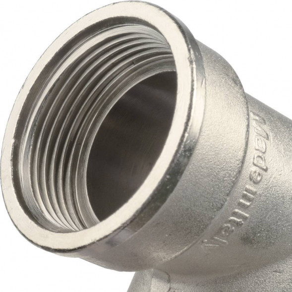 SFT-0016-000114 STOUT Угольник с упором НВ никелированный 1 1/4 (270024N121200B)