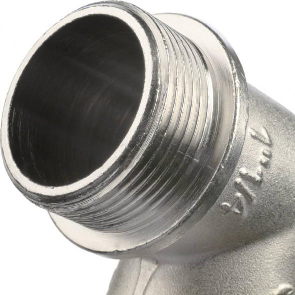 SFT-0016-000114 STOUT Угольник с упором НВ никелированный 1 1/4 (270024N121200B)