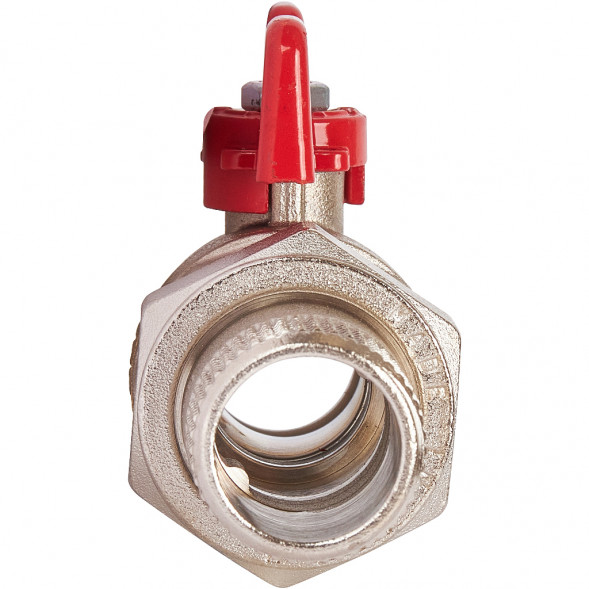 Кран шаровой полнопроходной STOUT с американкой , ВР/НР, ручка бабочка 3/4 (EPDM)