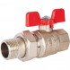 Кран шаровой полнопроходной STOUT с американкой , ВР/НР, ручка бабочка 3/4 (EPDM)