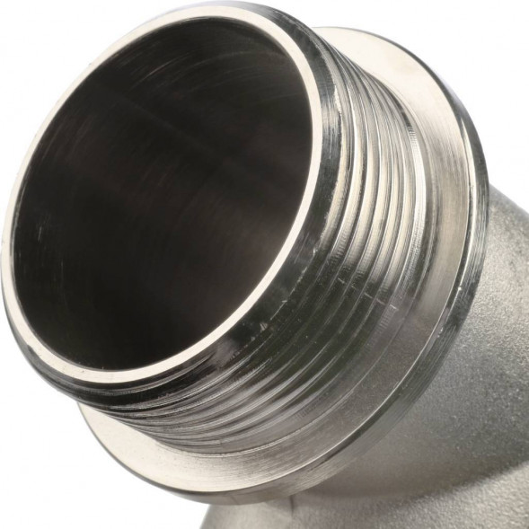 SFT-0016-000112 STOUT Угольник с упором НВ никелированный 1 1/2 (270024N141400B)